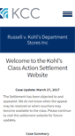 Mobile Screenshot of kohlssettlement.com